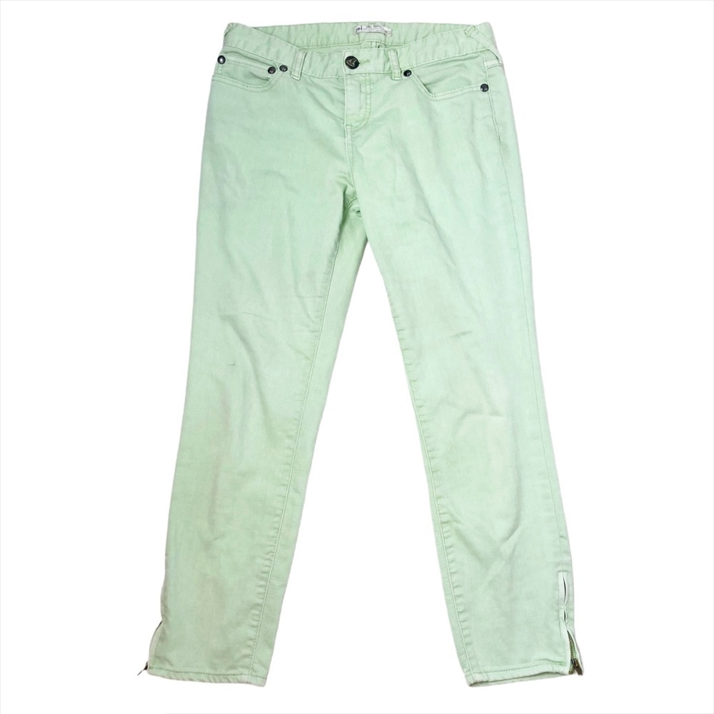 Free People light green cropped jeans 29